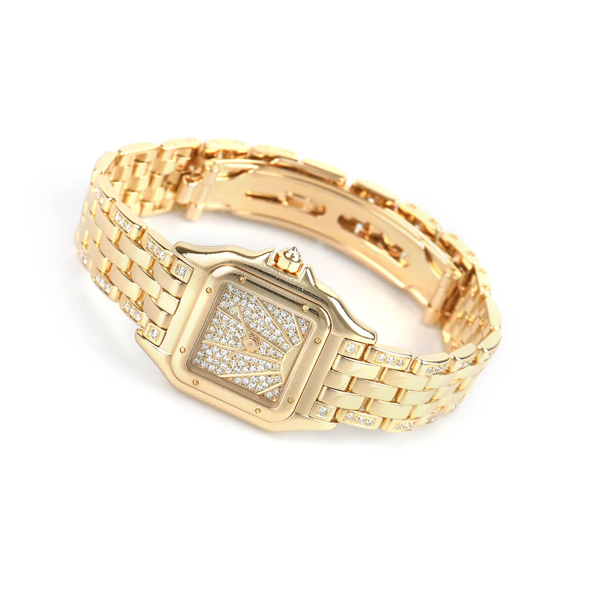 Cartier Panthere SM Diamond Dial Quartz 30mm Vintage Women&#39;s Watch
