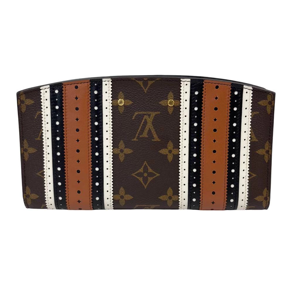 Louis Vuitton Zippy Steamer Brown Gold Hardware Women&#39;s Wallet M62873