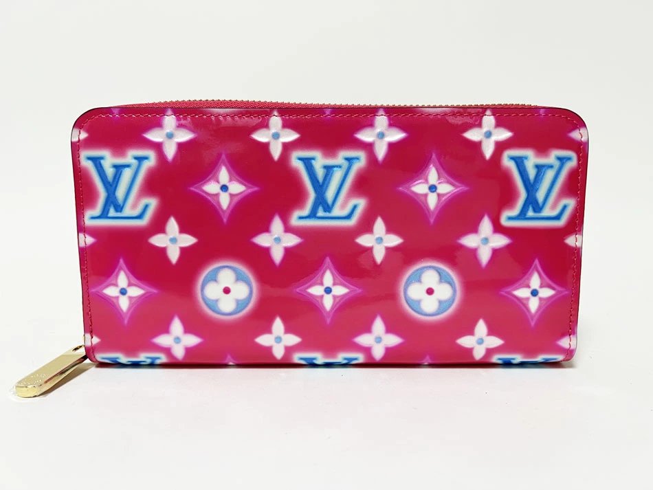 Louis Vuitton Vernis Valentine 2022 Women&#39;s Wallet Fuchsia Pink M81154