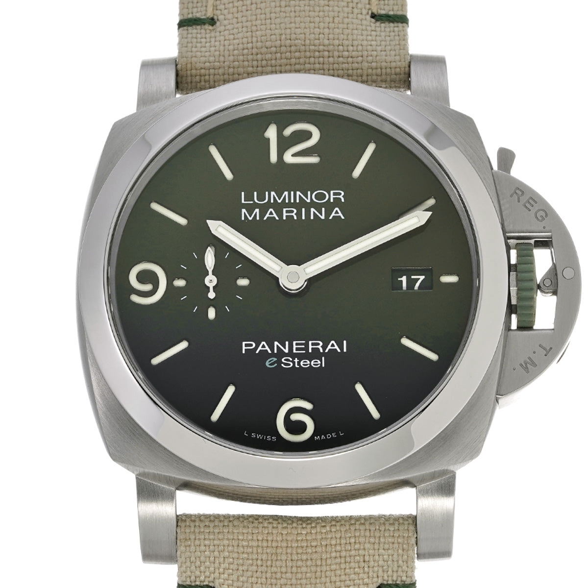 PANERAI PAM01356 Luminor Marina e Steel Emerald Green Automatic Men&#39;s Watch