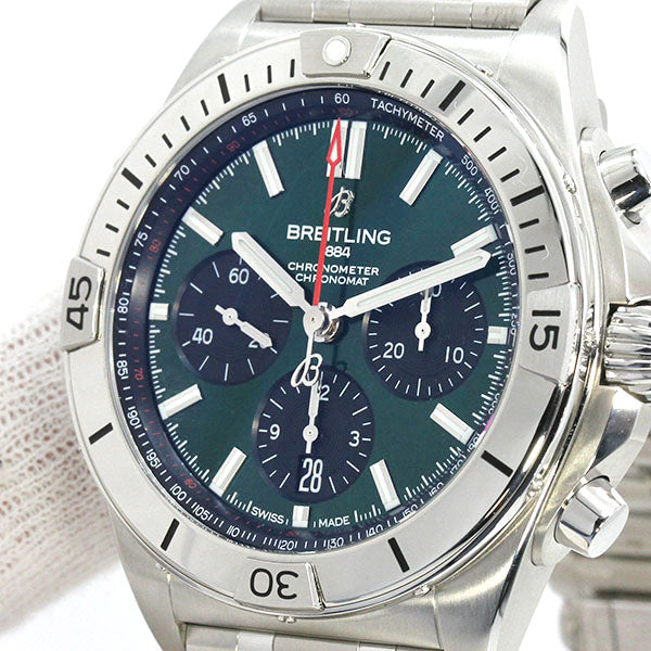 Breitling Chronomat B01 42 AB0134101L1A1 Green Dial Automatic Men&#39;s Watch