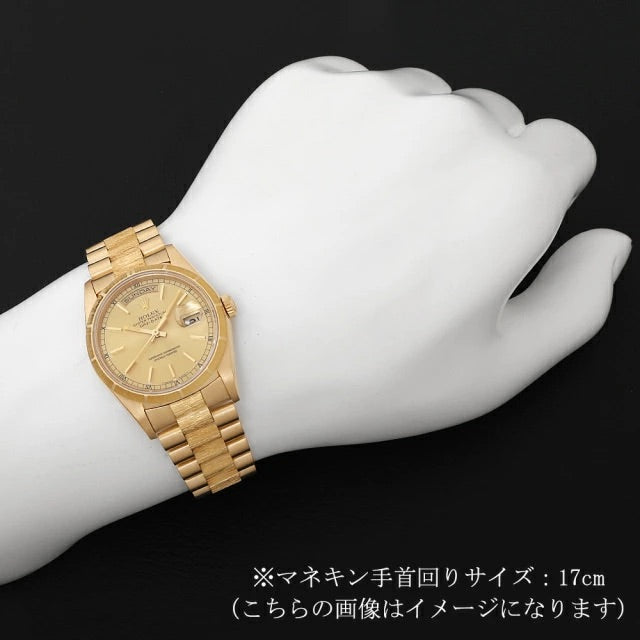 Rolex Day-Date 18248(L) Champagne Gold Dial Automatic Men&#39;s Watch
