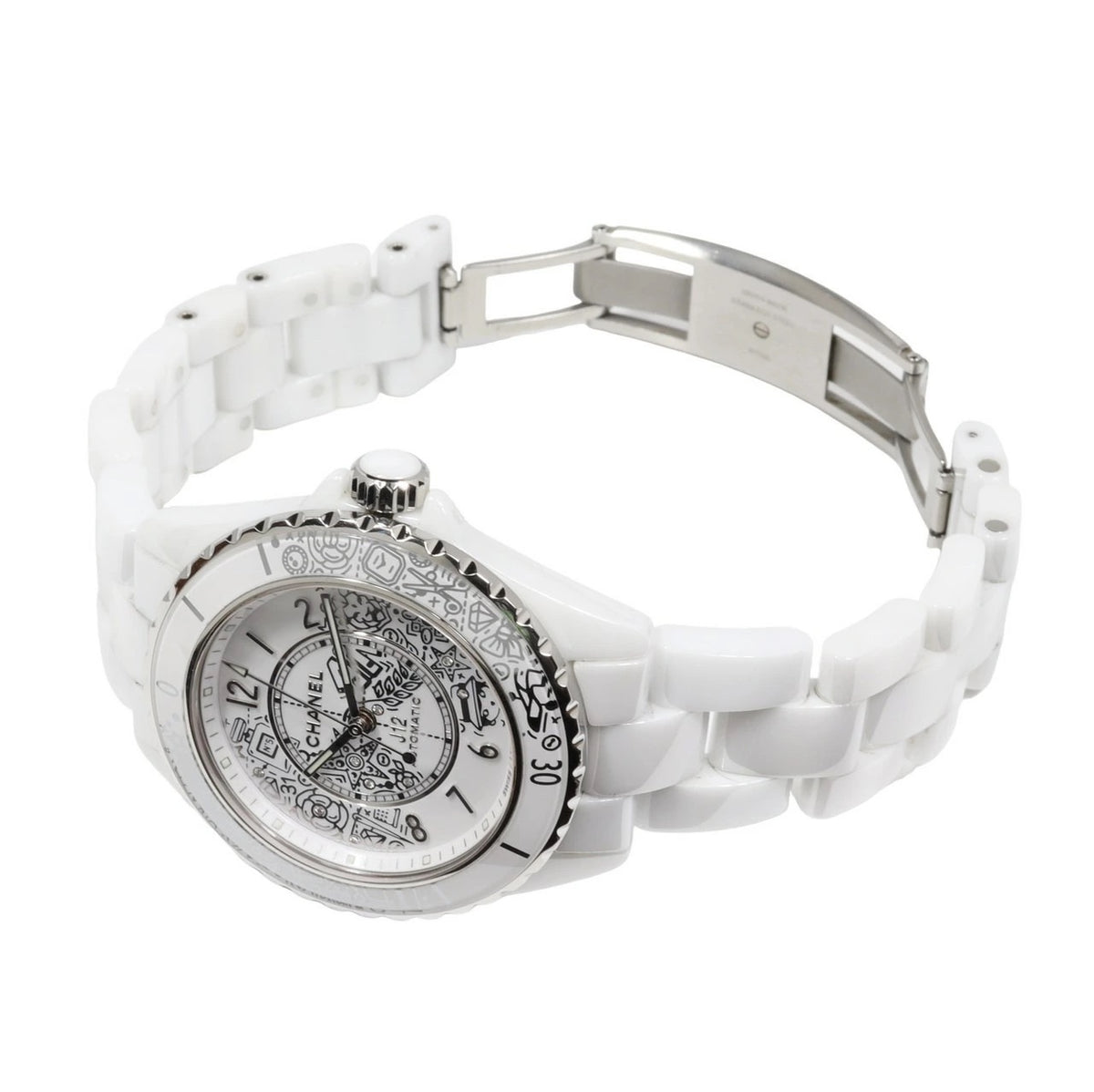 CHANEL J12 H6476 12P Diamond White Ceramic Limited Edition Women&#39;s Watch