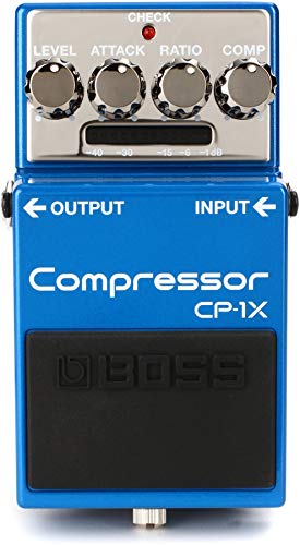 BOSS CP-1X Compressor Best Guitar Effects Pedal for All Guitar Types 18-volt Input