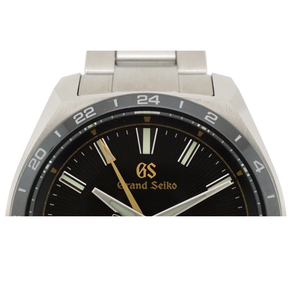Grand Seiko SBGN023 140th Anniversary Model GMT Quartz Black Dial Men&#39;s Watch