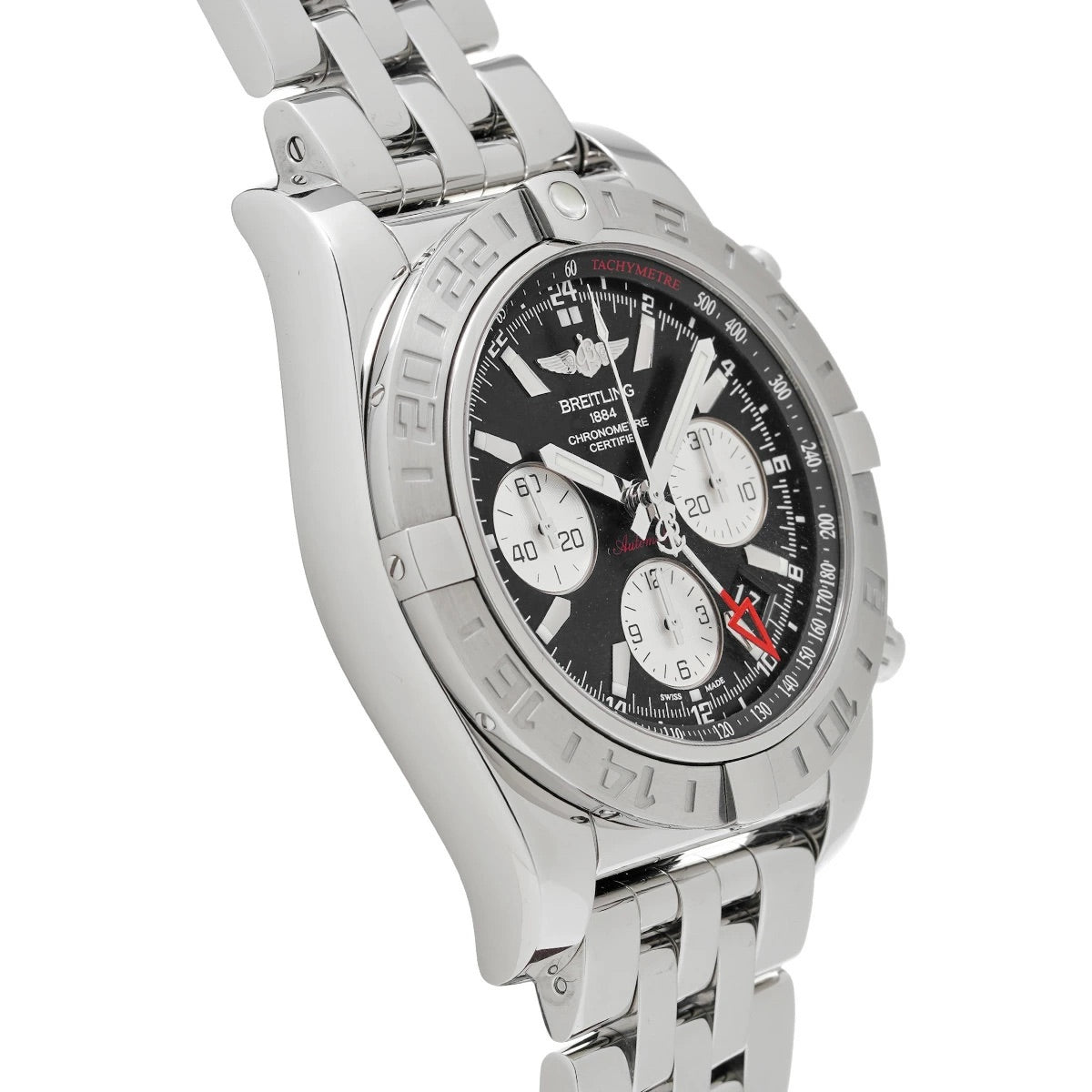 BREITLING Chronomat 44 GMT AB042011/BB56 Black/Silver Dial Men&#39;s Watch