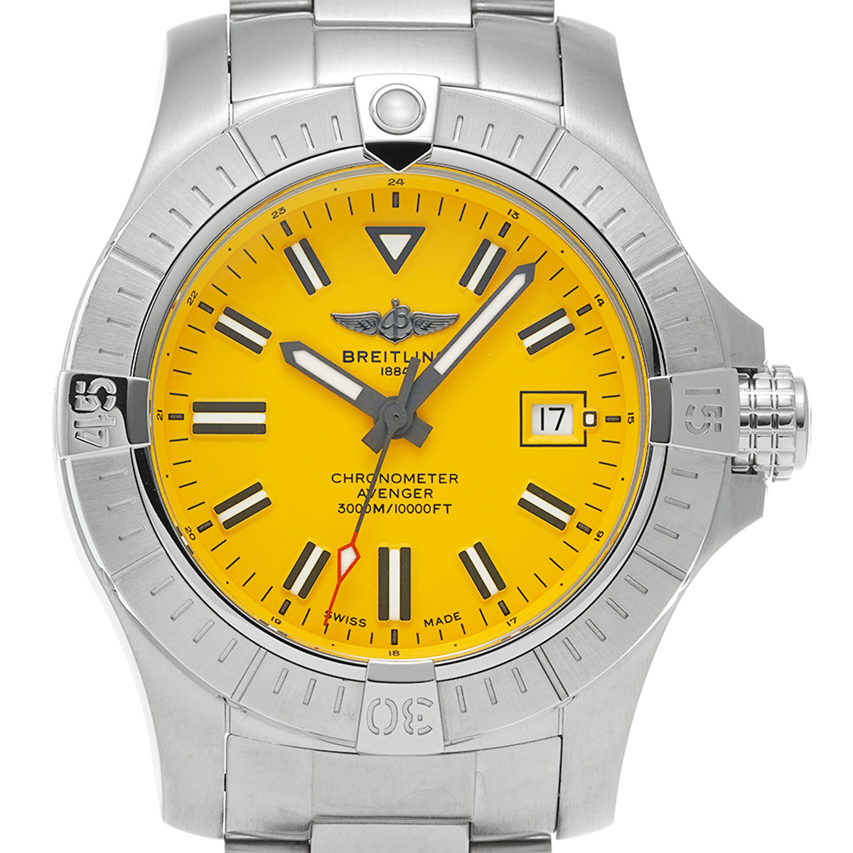 Breitling Avenger Automatic 45 Seawolf A17319101I1A1 Yellow Dial Men’s Watch