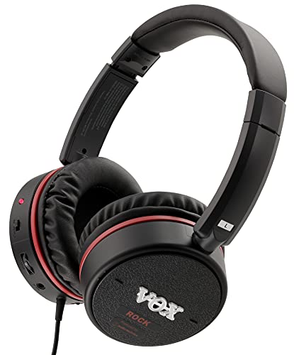 VOX VGH ROCK Guitar Amplifier Headphones with Built-in Reverb, Chorus and Delay Effects and Aux In Jack