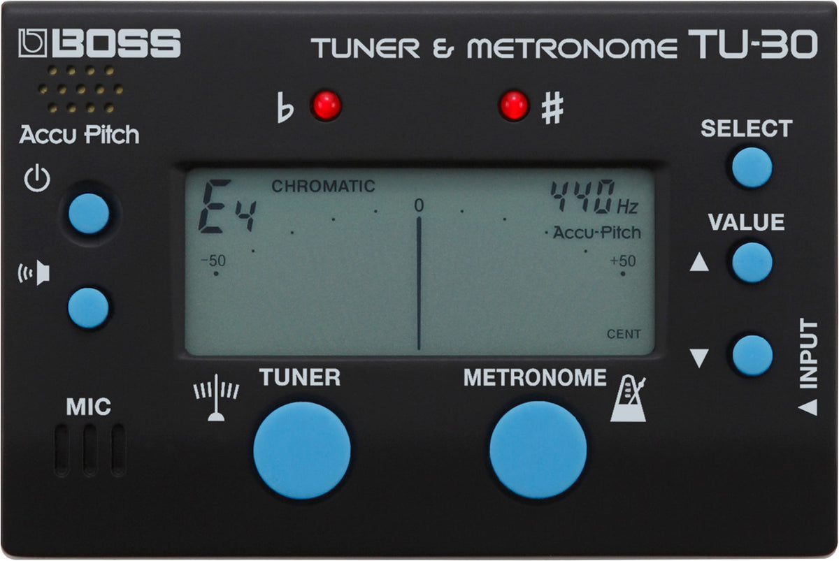 BOSS TU-30 Tuner &amp; Metronome