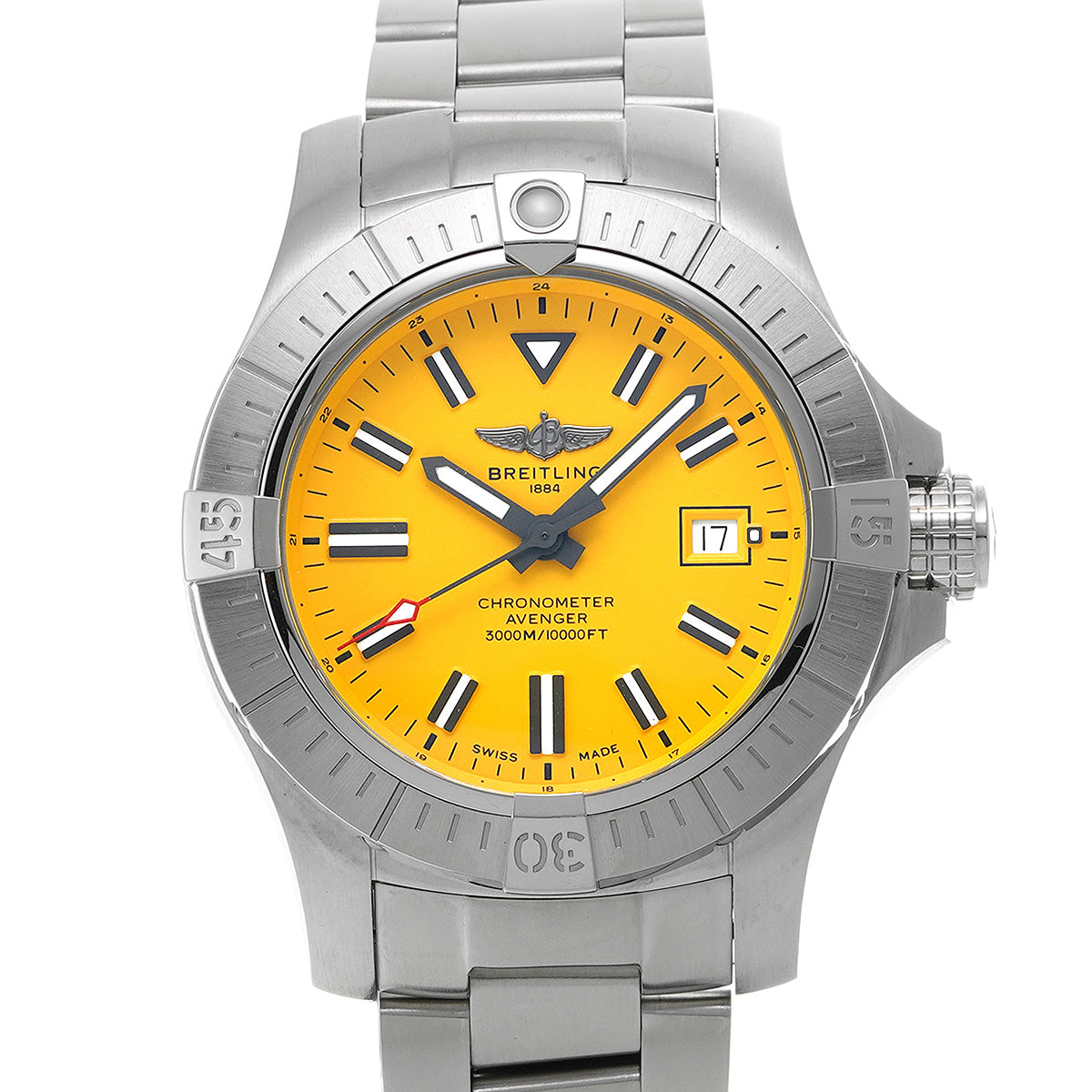 Breitling Avenger Automatic 45 Seawolf A17319101I1A1 Yellow Men&#39;s Watch