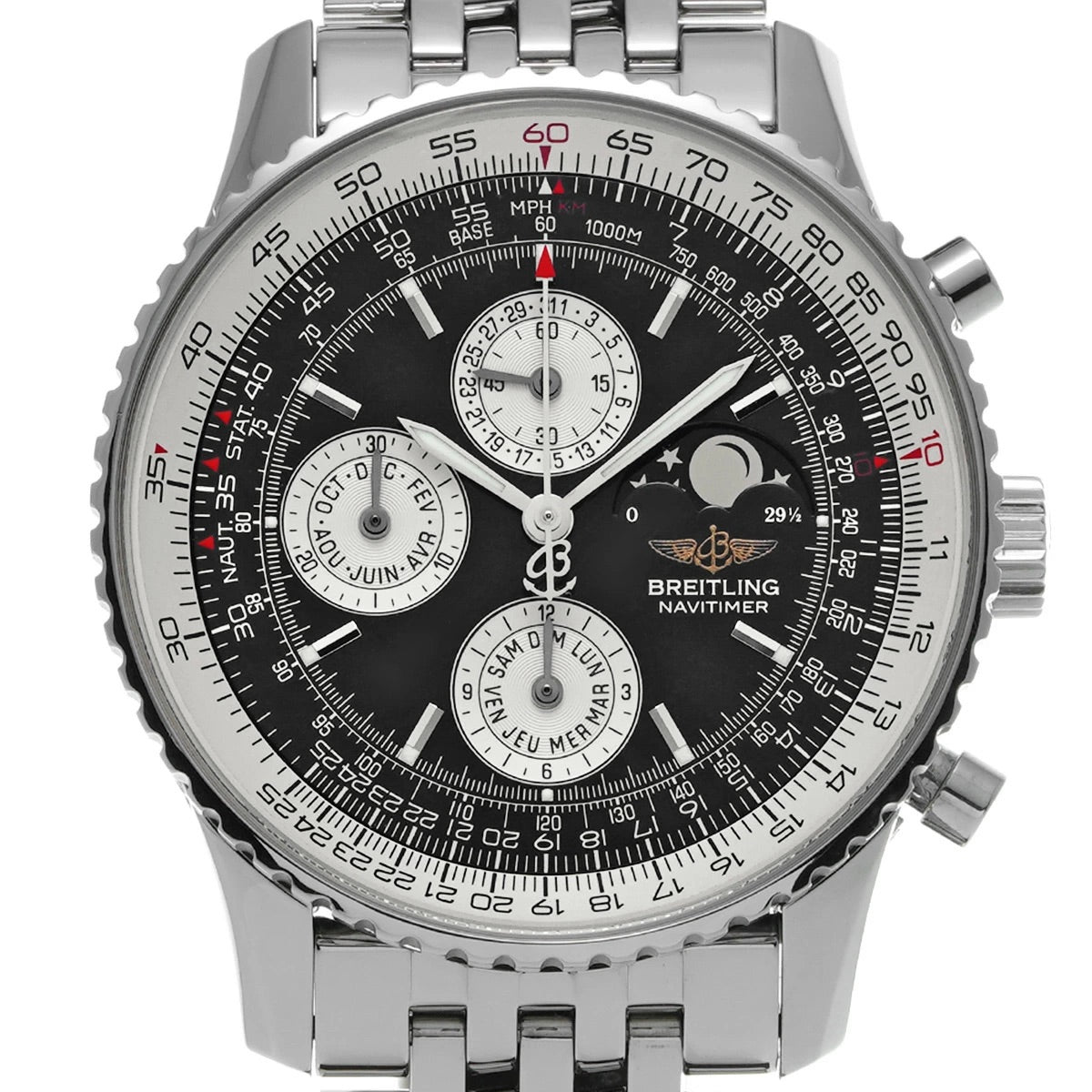 Breitling Navitimer Olympus A190B52NP Black Dial Automatic Men&#39;s Watch