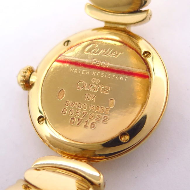 Cartier WB1020D7 Must Collise SM Bezel Diamond K18YG Quartz Women&#39;s Watch