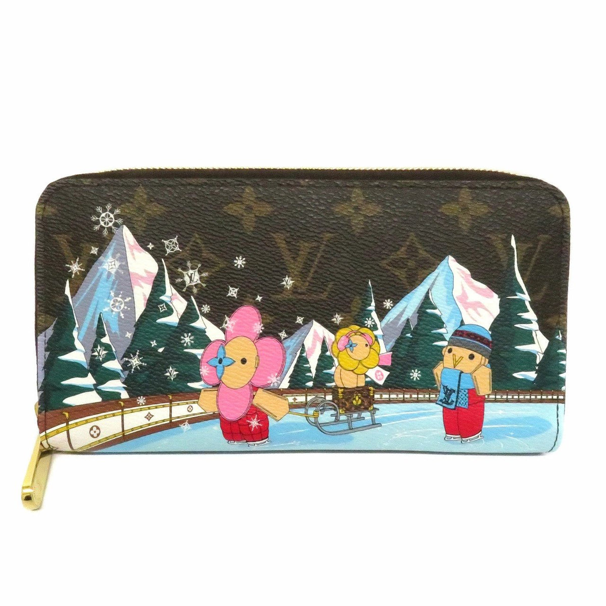 Louis Vuitton Vivienne Monogram Christmas Limited Edition Women&#39;s Wallet M82614