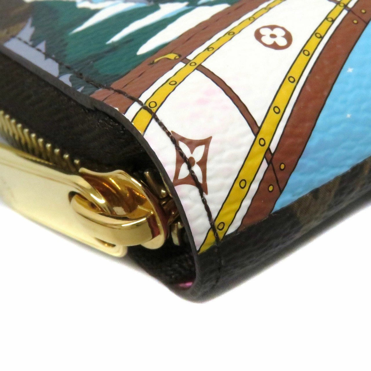 Louis Vuitton Vivienne Monogram Christmas Limited Edition Women&#39;s Wallet M82614