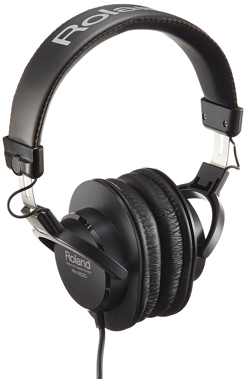 Roland RH-200 Stereo Monitoring Headphones with Gold-plated 1/8-inch Stereo Connector and 1/4-inch Adapter