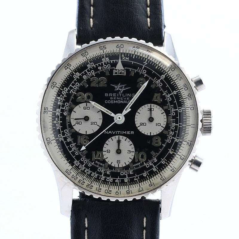 BREITLING Navitimer Cosmonaut Ref.809 Black/Silver Dial Automatic Men&#39;s Watch