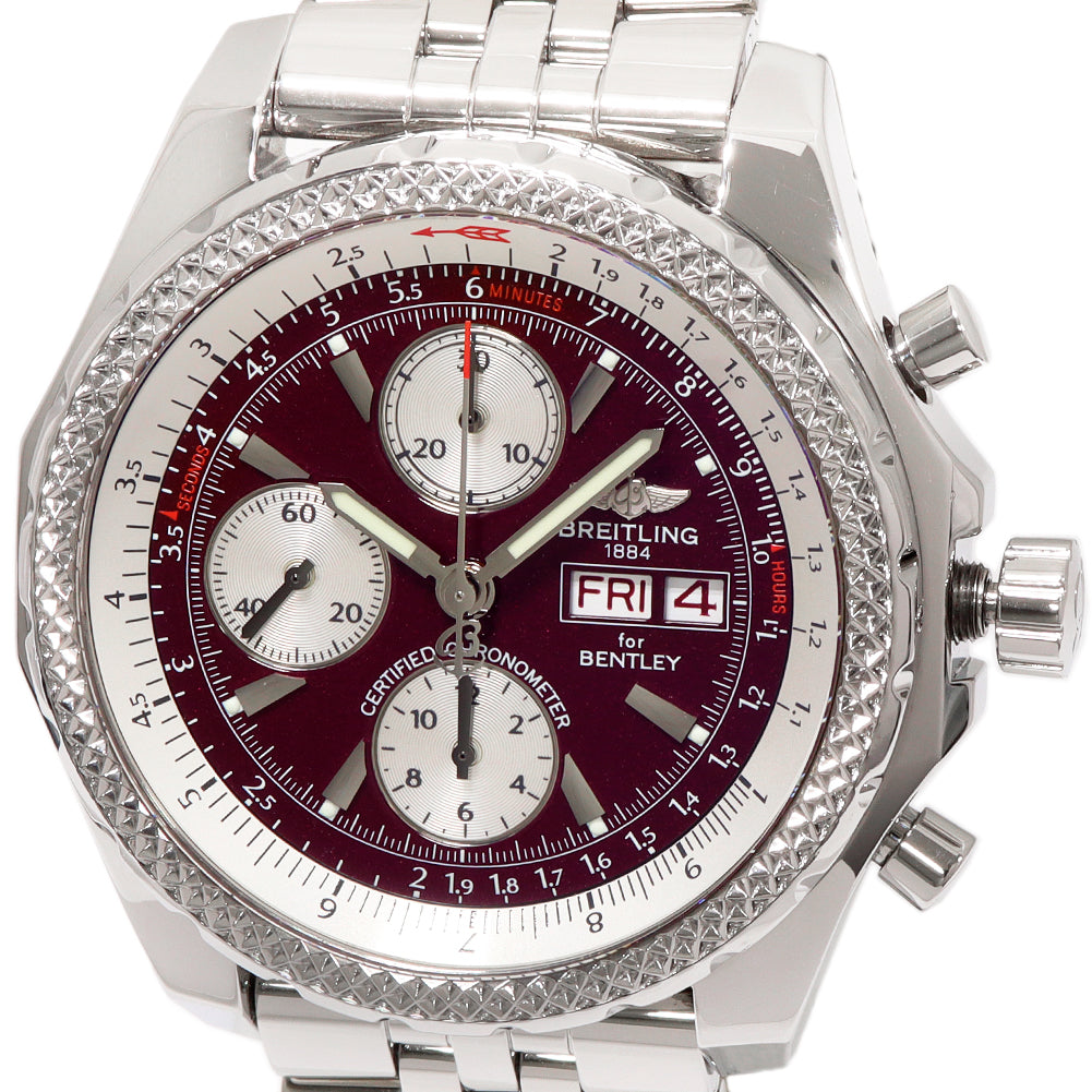 Breitling Bentley GT A13362 Automatic Wine Red Dial Stainless Steel Men&#39;s Watch