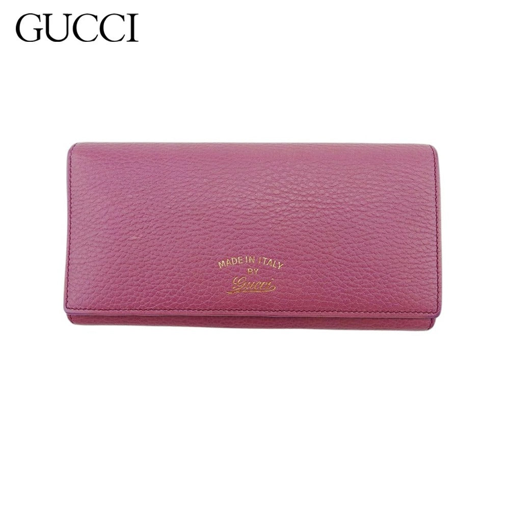 GUCCI Swingline Purple Navy Gold Women&#39;s Wallet 254498 L Zipper