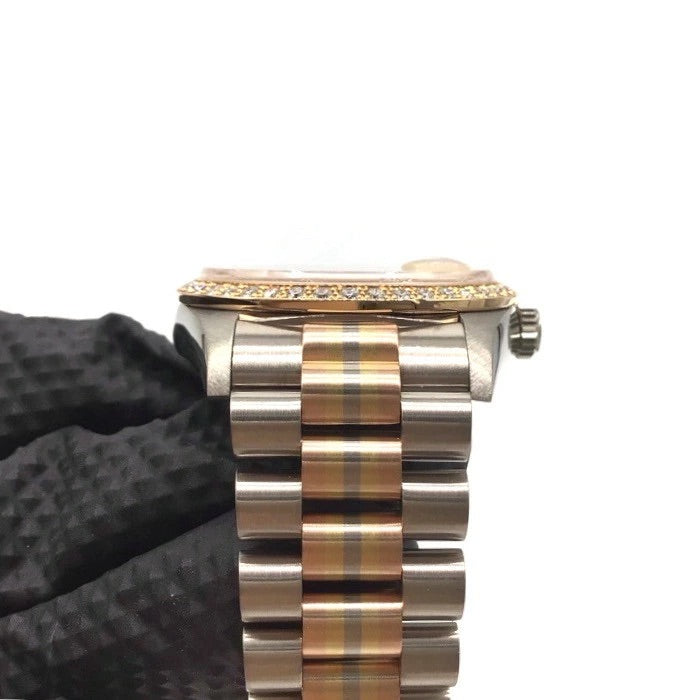 ROLEX 18349A BIC Day Date Toridoll 10P Diamond 36mm Automatic Men&#39;s Watch