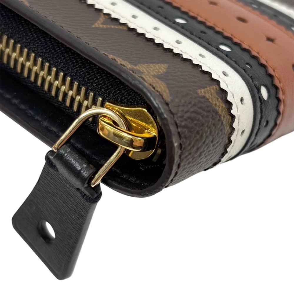 Louis Vuitton Zippy Steamer Brown Gold Hardware Women&#39;s Wallet M62873
