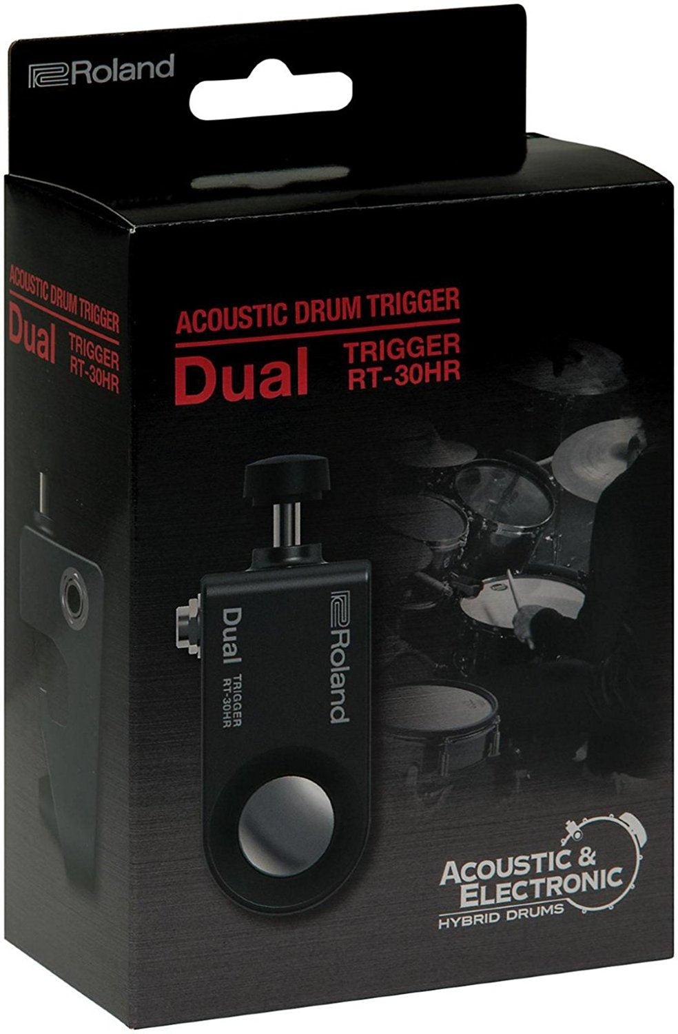 Roland RT-30HR Acoustic Drum Trigger, Advanced Dual-trigger Device with Head and Rim Triggering for Playing Electronic from Acoustic Drums