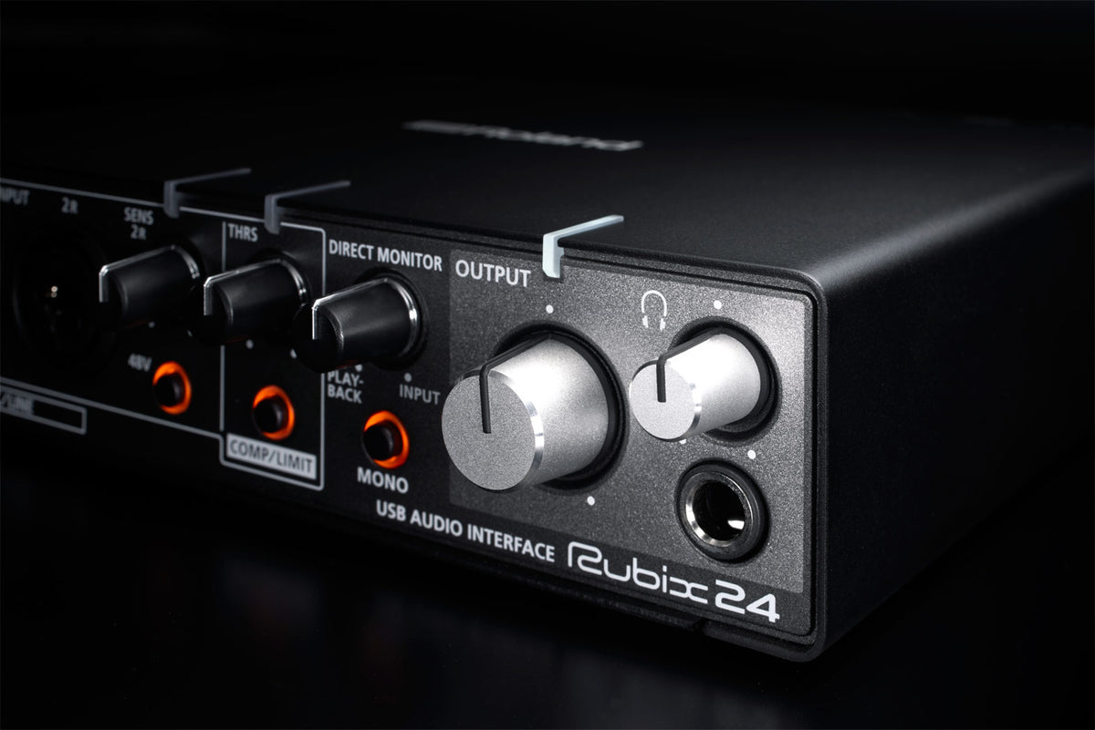 Roland Rubix24 USB MIDI Audio Interface with 2-in/4-out USB Audio Interface and 2 Low-noise Mic Preamps