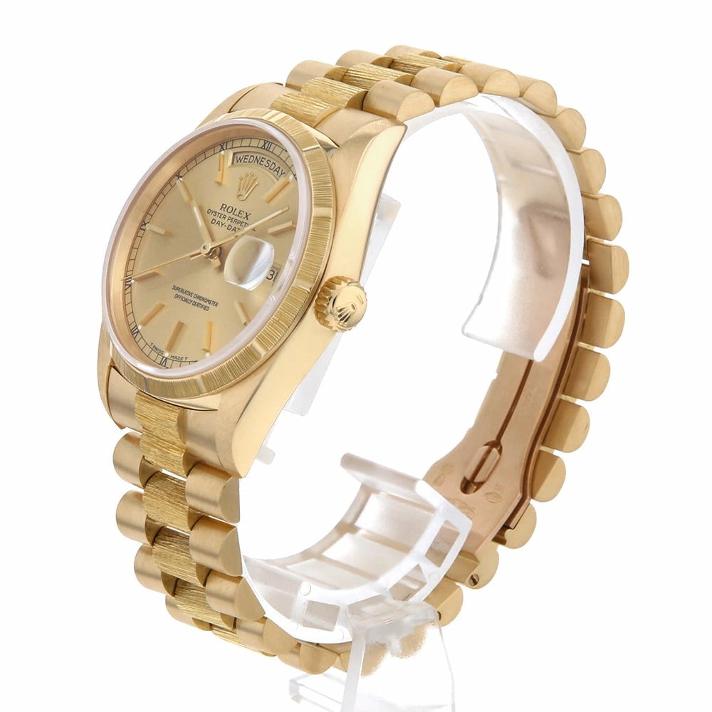 Rolex Day-Date 18248(L) Champagne Gold Dial Automatic Men&#39;s Watch