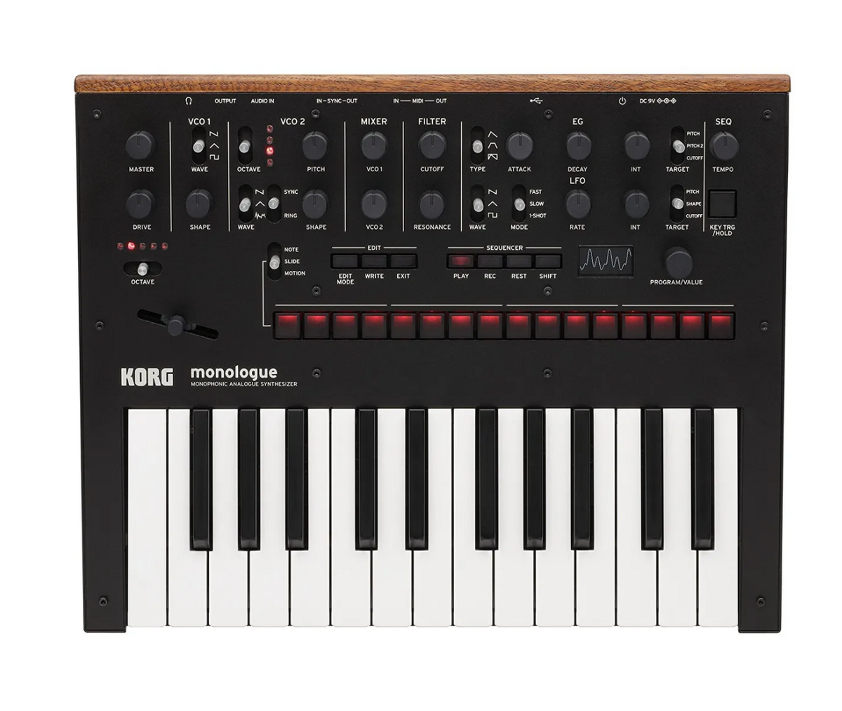 KORG monologue Monophonic Analogue Best Sound Synthesizer Keyboard Fully Programmable with 100 Program Memories and 80 Presets Included