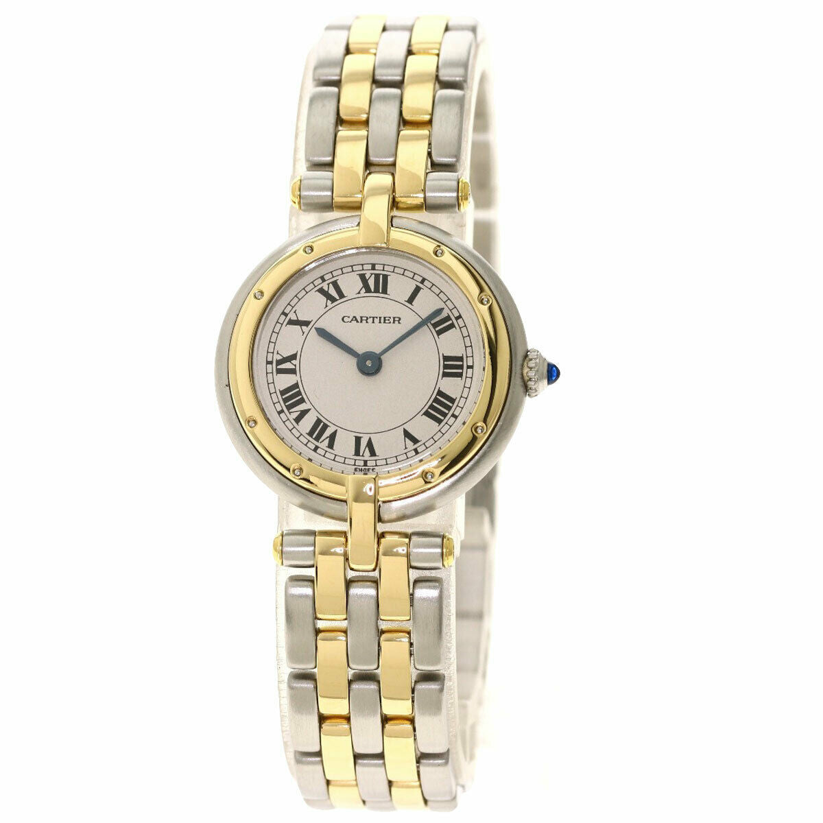Cartier Panthère SM Round 2ROW Women's Watch Ivory Dial Quartz - Japanese-Online-Store (JOS)