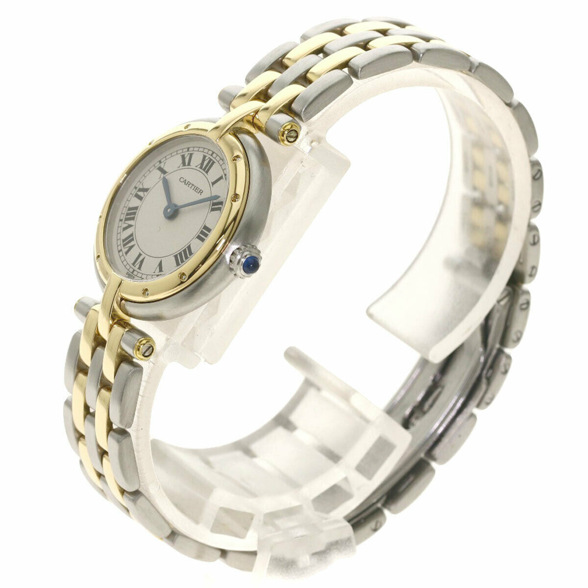 Cartier Panthère SM Round 2ROW Women's Watch Ivory Dial Quartz - Japanese-Online-Store (JOS)